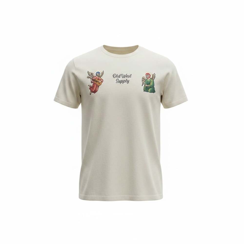Old West Supply Graphic T-Shirt Lucha Libre Virgin Mary Print
